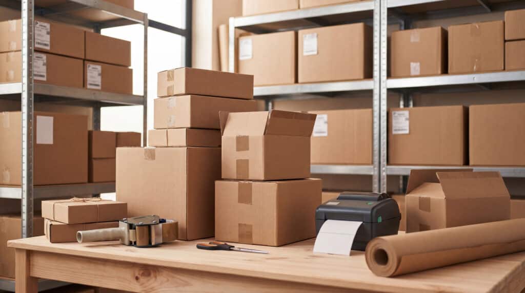 Emballage carton pour service logistique et entrepôts